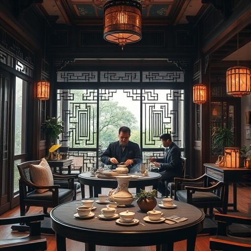 深圳高端喝茶会所内景