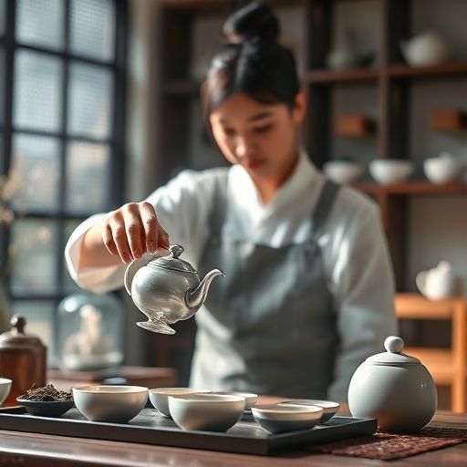 茶艺师冲泡嫩茶