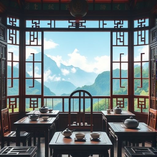 广州白云茶肆内景