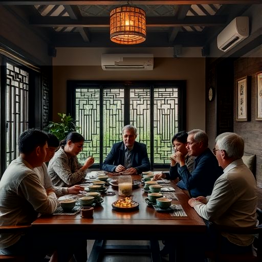 广州天河茶室喝茶上课场景