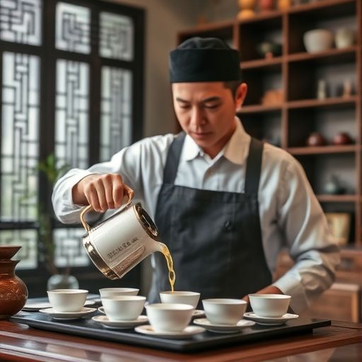 茶艺师泡茶场景