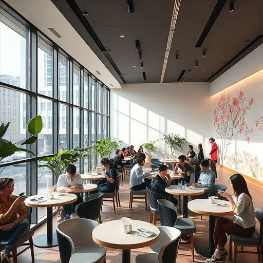 珠江新城现代茶空间