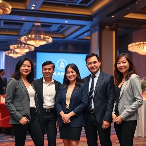 广州高端商务模特在活动现场