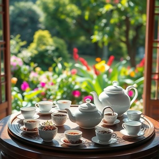 广州传统茶肆品茶场景