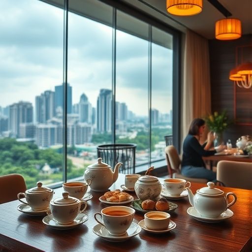 广州品茶工作室顾客品茶