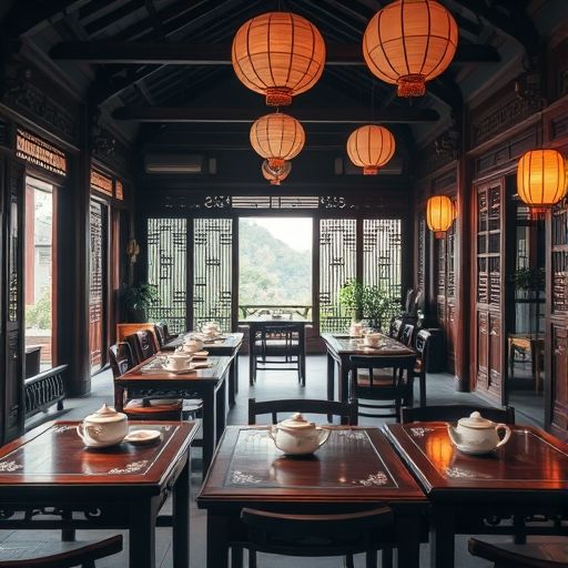 龙岗茶肆内部环境