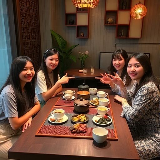 广州嫩茶工作室朋友聚会场景