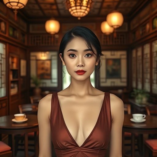 广州一家充满历史感的老字号茶楼内部环境