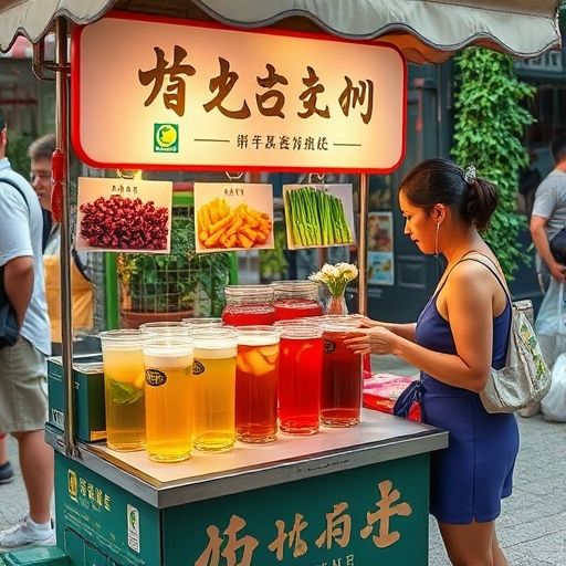 广州夏季凉茶摊