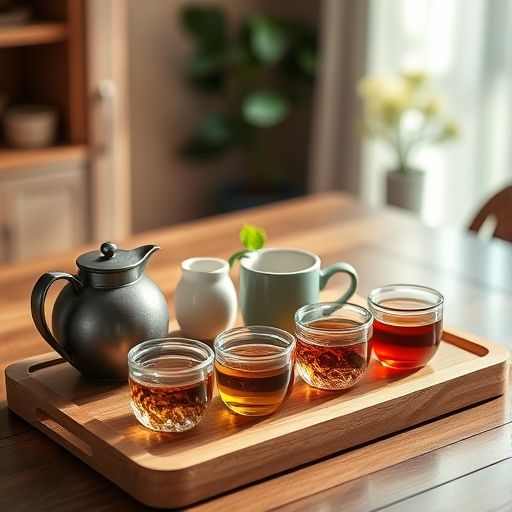 高端茶具与茶叶展示