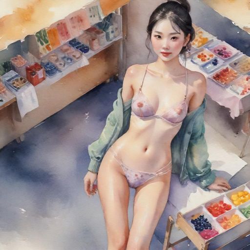 中圈市集的热闹场景