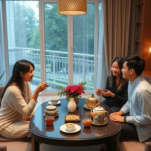 深圳朋友聚会品茶场景