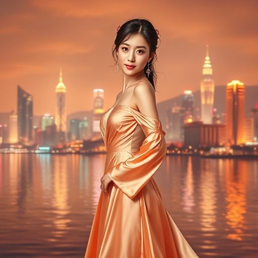 珠江夜景勾勒广州喝茶氛围