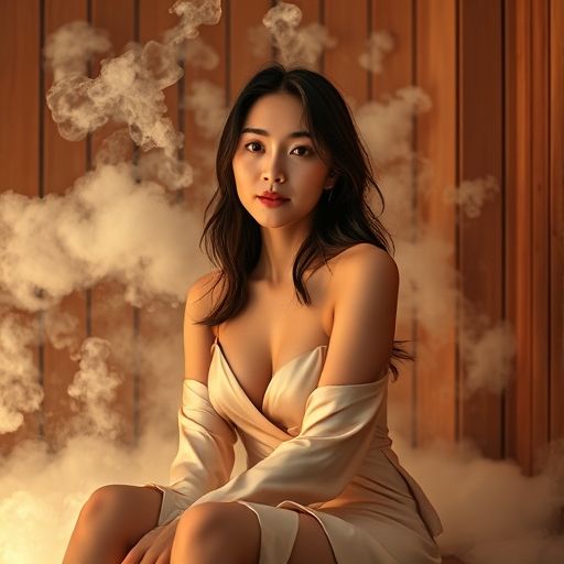 舒适惬意的桑拿体验场景