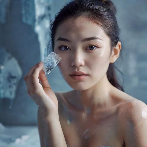 美容师正在敷荔枝核去角质霜