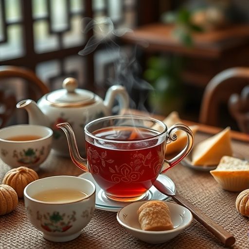 福田茶具与茶点