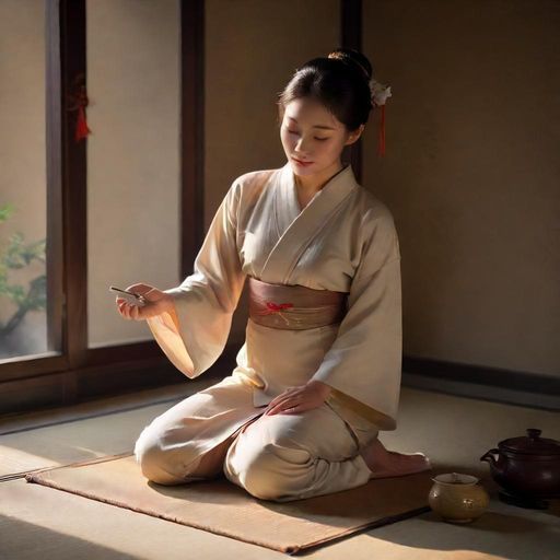 茶艺师在品茶会上展示冲泡技艺