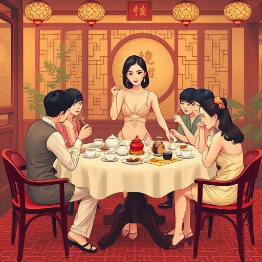 茶会氛围吸引喝茶爱好者