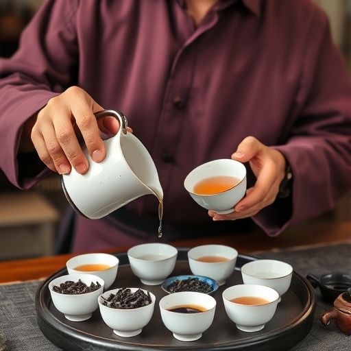 广州茶师冲泡茶叶