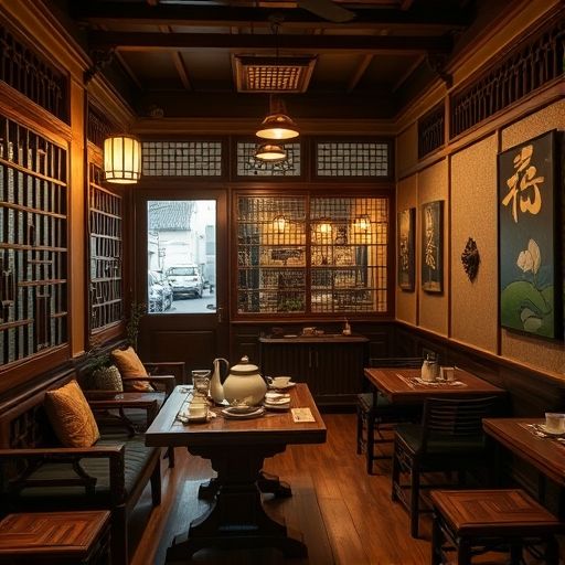 罗湖传统茶肆内部