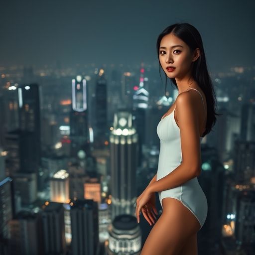 广东夜景下的神秘世界