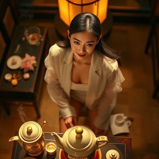 深圳高端会所内的精致茶具