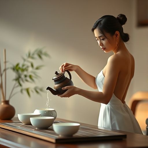 茶艺师泡茶