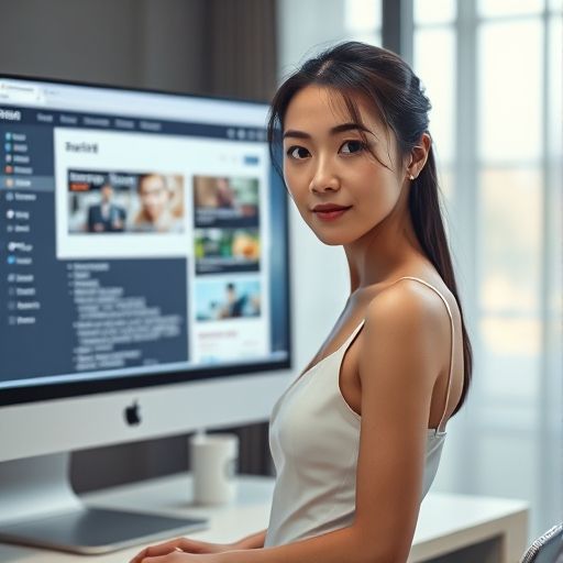 电脑屏幕上显示着一个信息检索网站界面