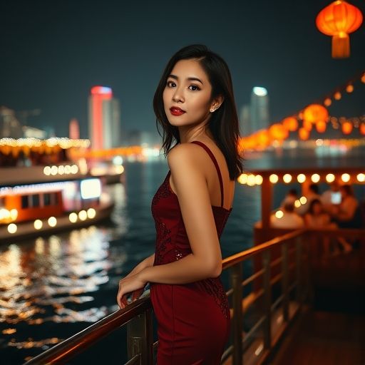 中圈资源的夜游珠江场景