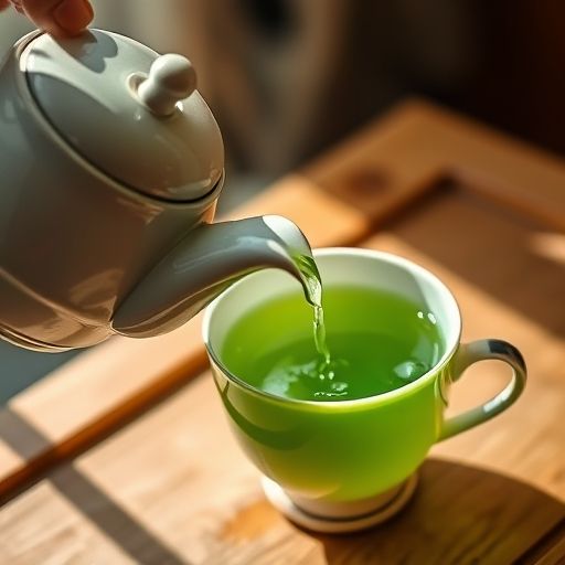 高端绿茶冲泡场景