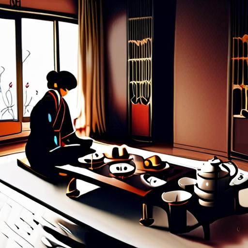 茶艺师上门服务场景