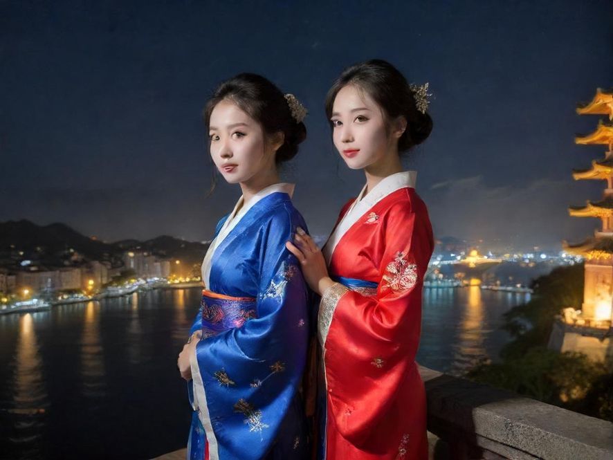 高端休闲会所入口在夜晚灯光下显得私密而优雅,背景是城市夜景