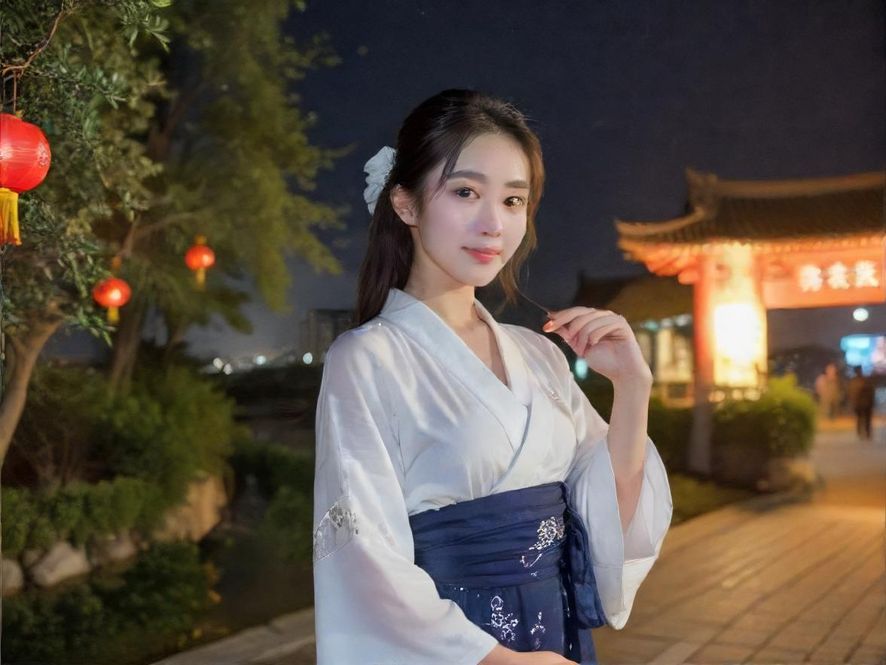 城市夜场会所外观,霓虹闪烁的都市夜景