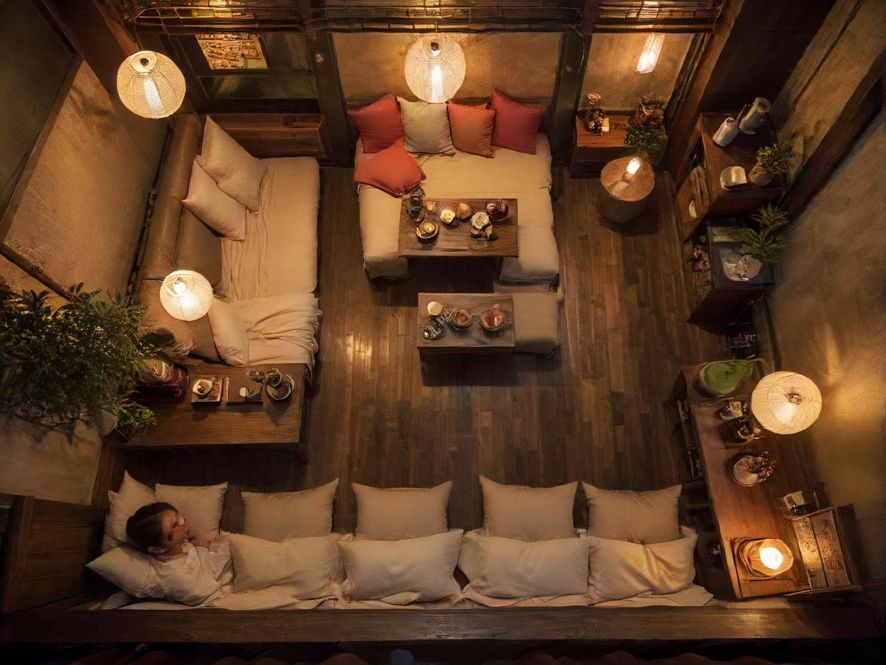 广州休闲茶室温馨一角