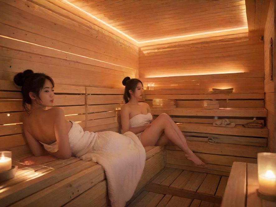 桑拿会所休息区舒适氛围