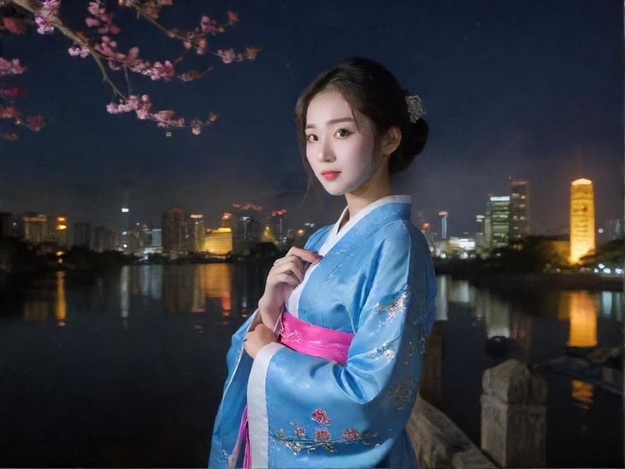 深圳璀璨的夜景,高楼林立,霓虹灯光闪烁,展现都市的繁华与活力。