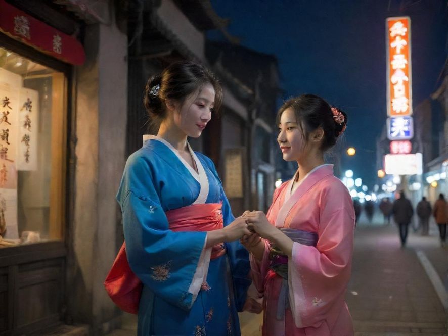 广佛深夜活力城市夜景