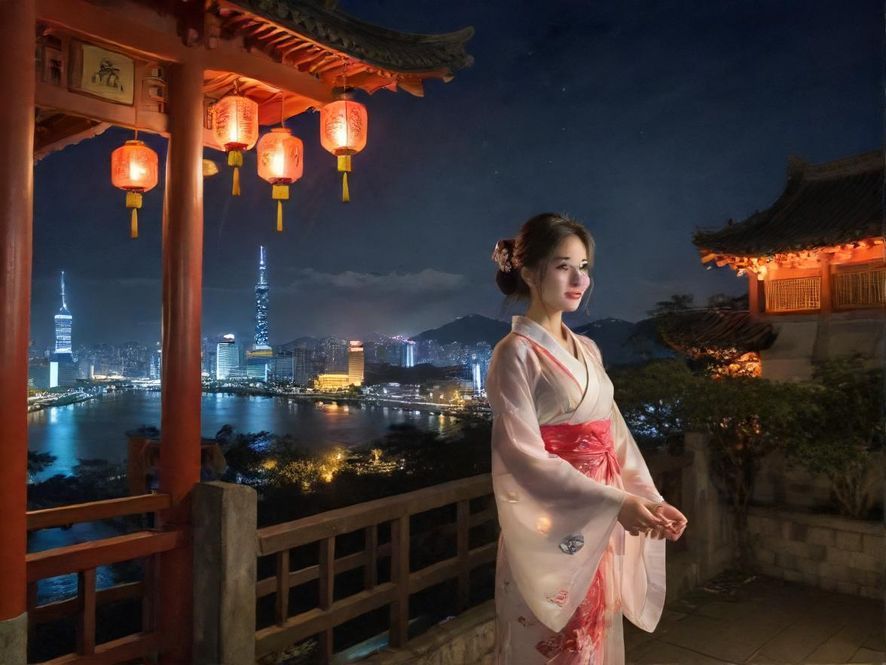 霓虹闪烁的都市夜景，象征着无尽的休闲娱乐可能