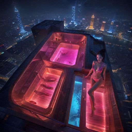 广州夜场桑拿会所的迷人夜景