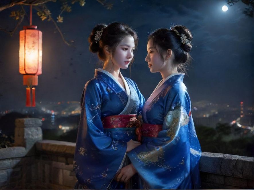 温州高端私人会所,夜幕下灯火辉煌,充满奢华与神秘感