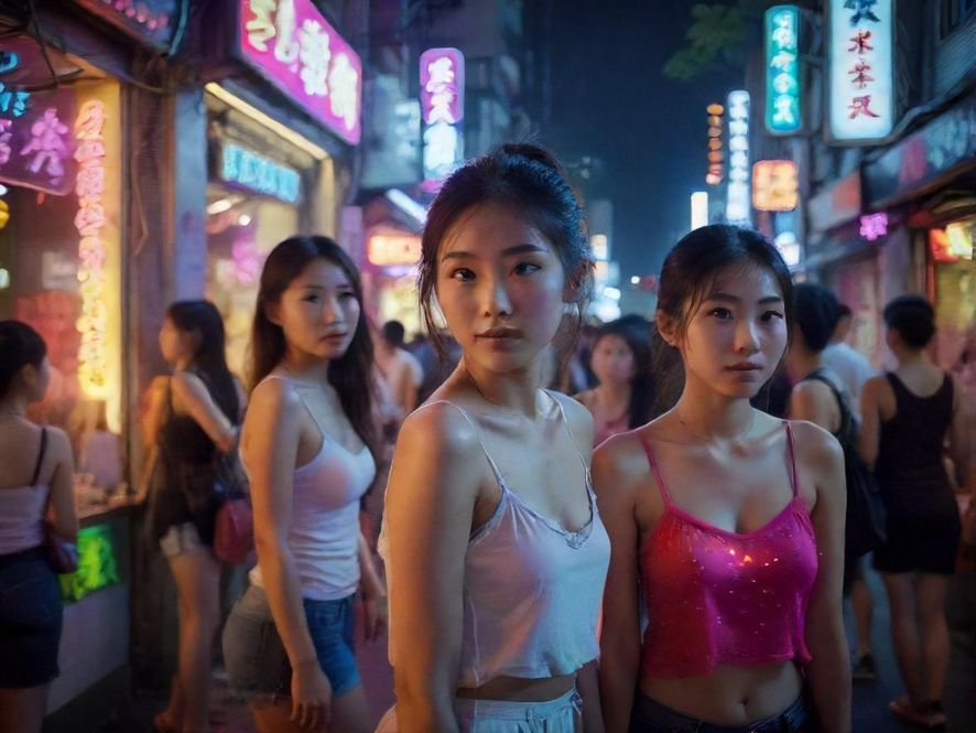 深圳夜生活街头景象