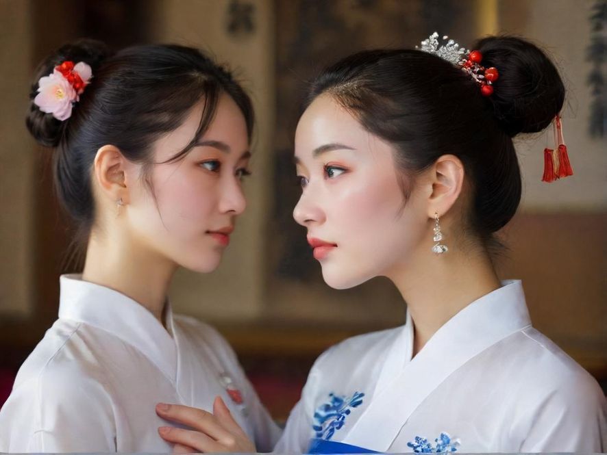 一位背影优雅的成熟女性坐在高端会所的柔和灯光下