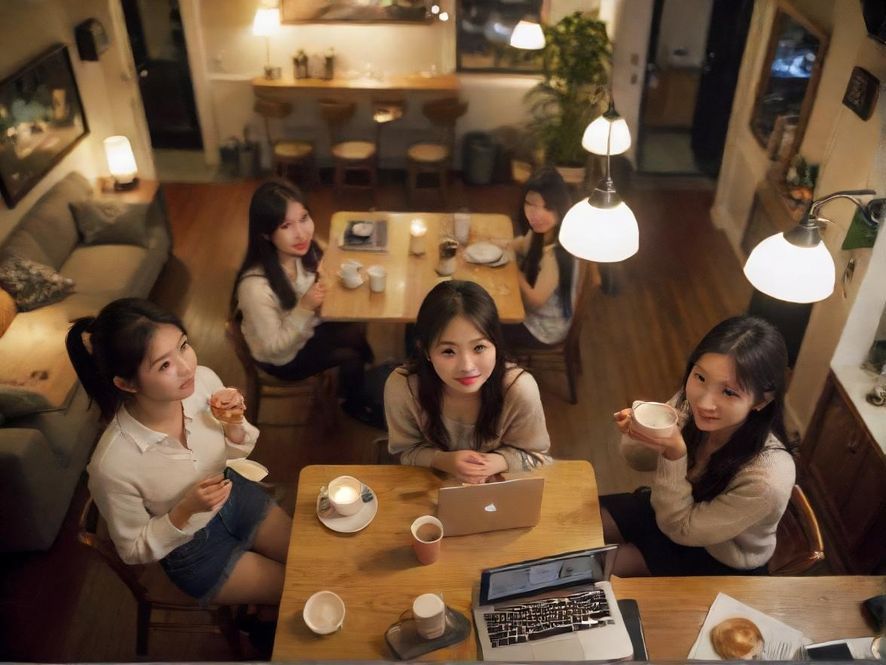 qm验证论坛交流场景插画