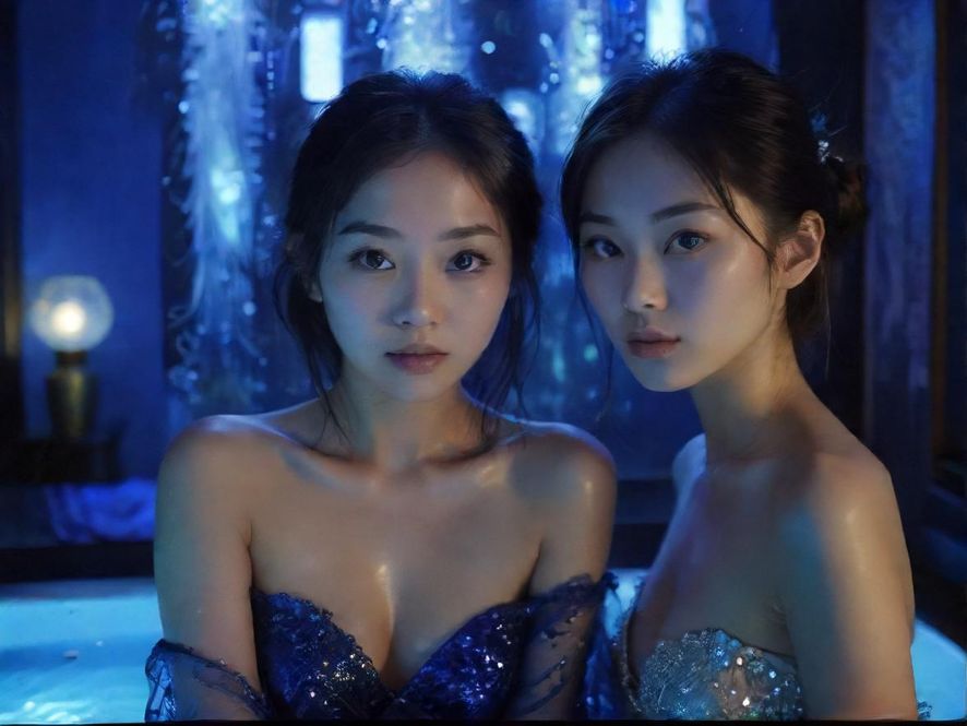 抽象的数字信息流,象征着网络社区的信息汇聚与传播