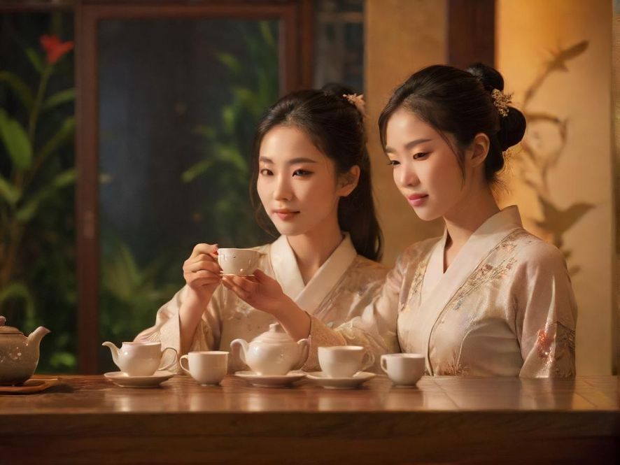 深圳明珠水会茶艺表演场景