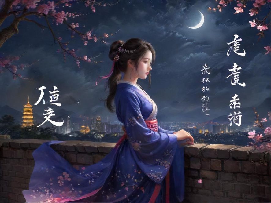 概念图 城市夜景下的信息搜索