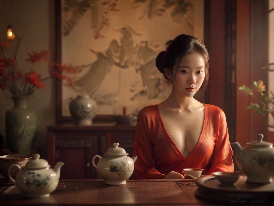 温馨舒适的品茶私享空间内部陈设