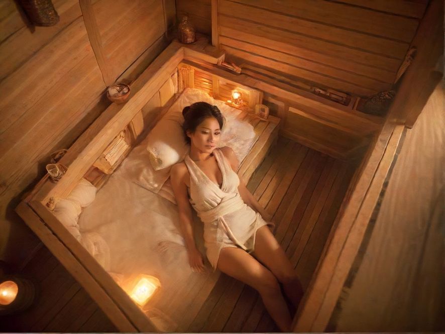 高端桑拿会所私密包厢氛围图