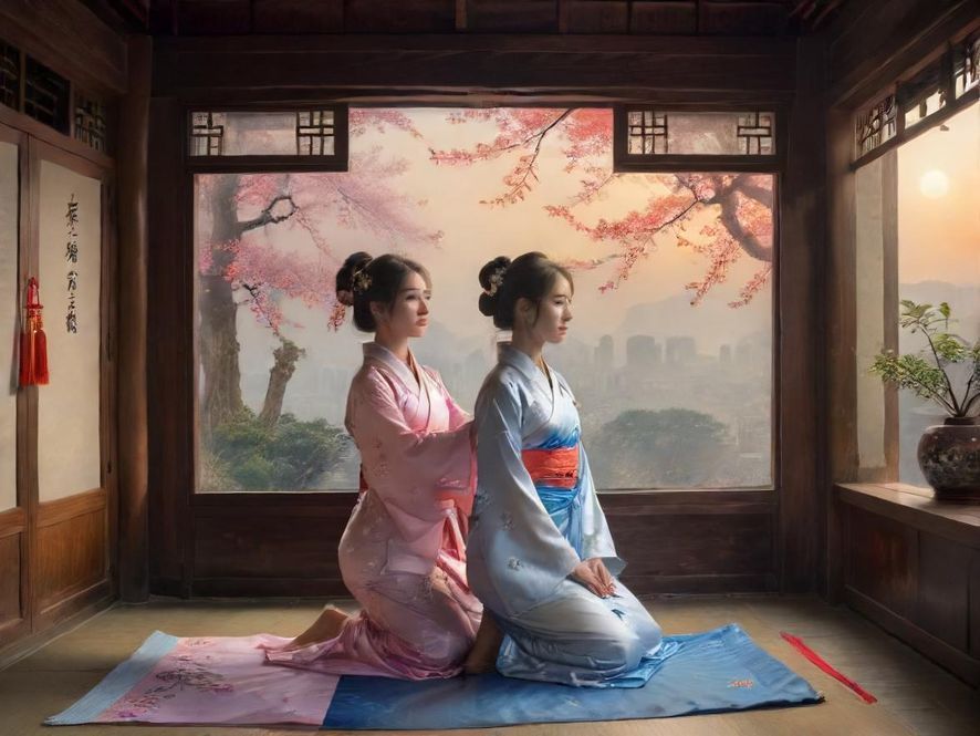 舒适的按摩床和柔和灯光