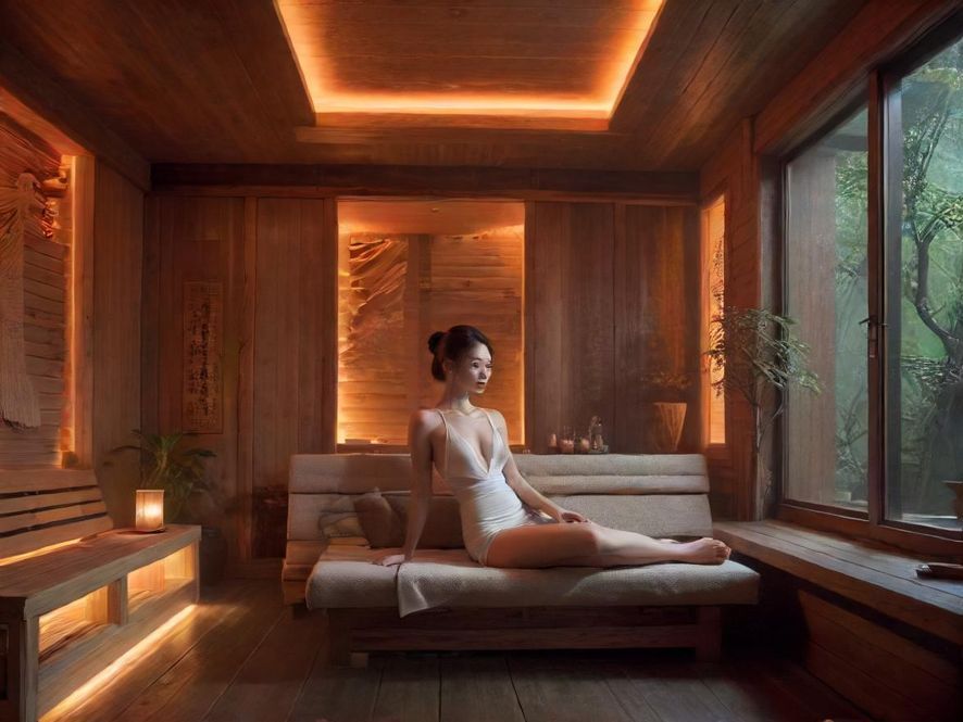 广州桑拿会所休息区实景